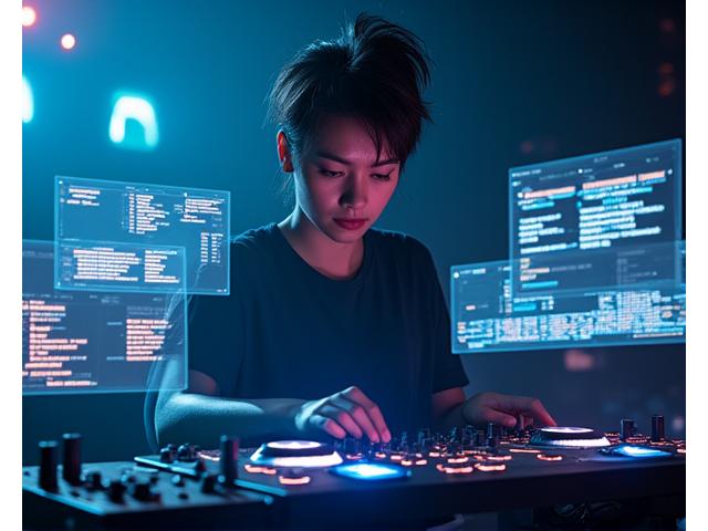 Artist Neurofunk Logic integrating AI with live instruments