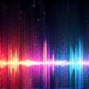 Multi-genre music icon with overlapping colorful sound waves representing diversity.