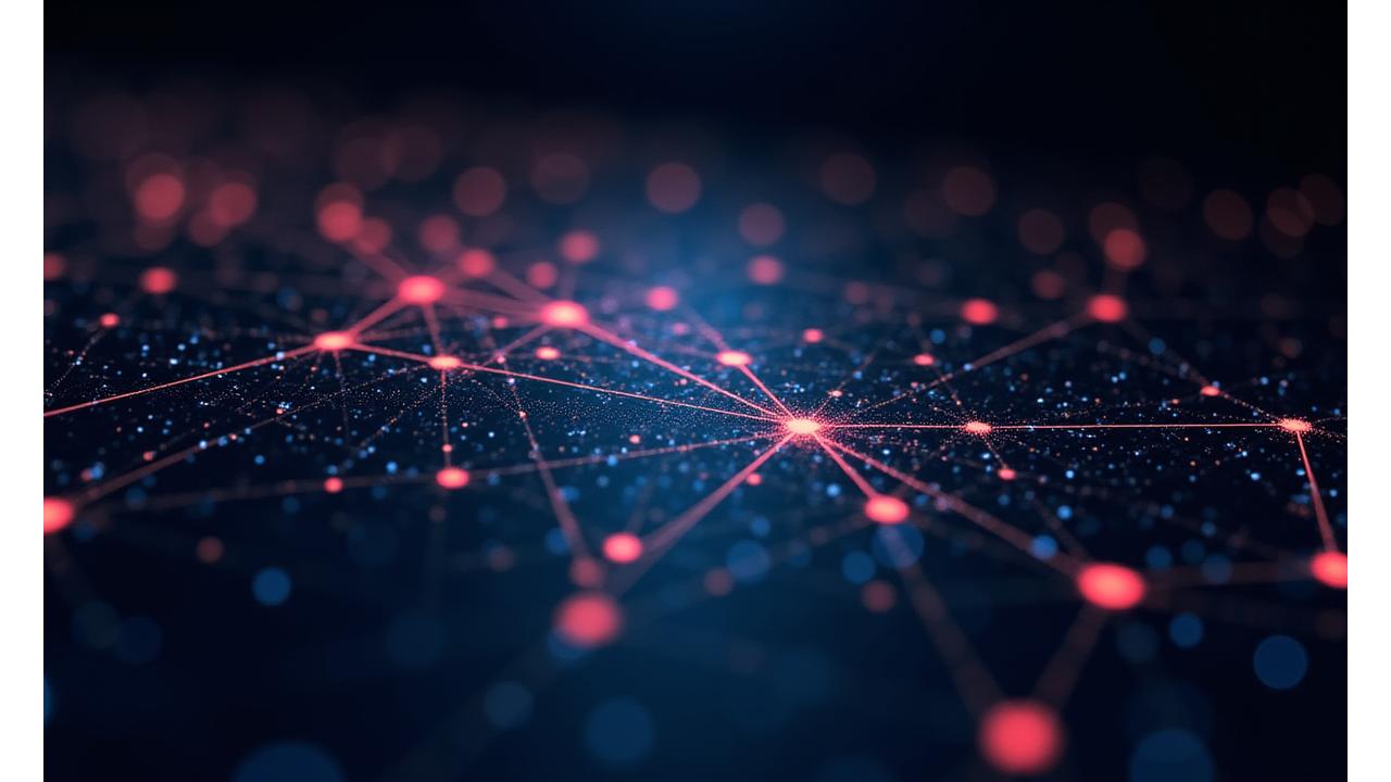 Abstract representation of a comprehensive legal agreement with digital lines and network nodes, signifying secure and transparent terms for electronic music events.